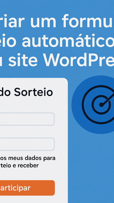 formulário de sorteio automático em PHP para WordPress