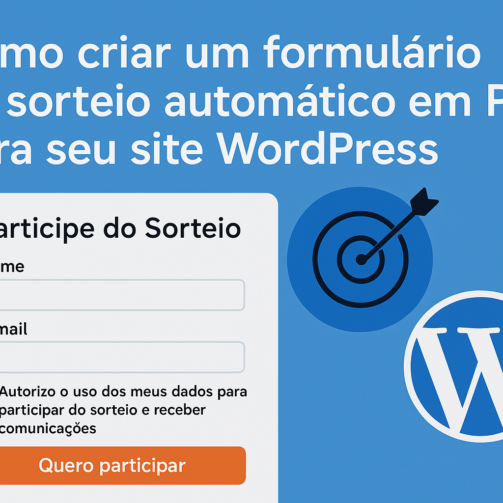 formulário de sorteio automático em PHP para WordPress